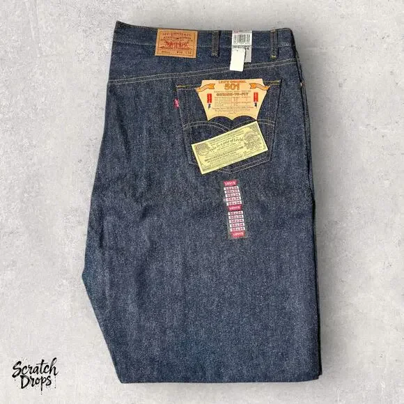 Vintage Levi’s 501xx Shrink-to-Fit Jeans USA Made W58 L34 501 Tag Deadstock NWT